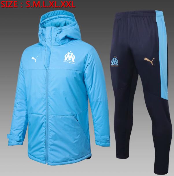 Marseille Blue Cotton Warn Coat Kits 2020/21